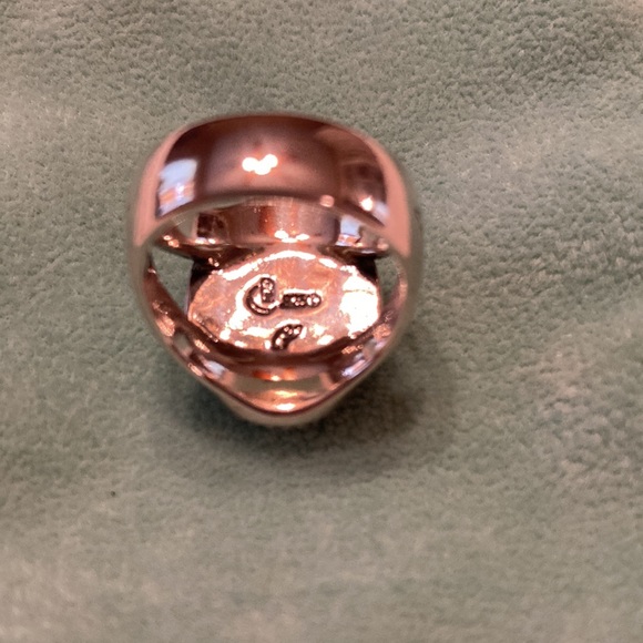 Carolyn Pollack Santa Fe Sage Collection Carved Turquoise Ring, size 7 - Picture 3 of 5